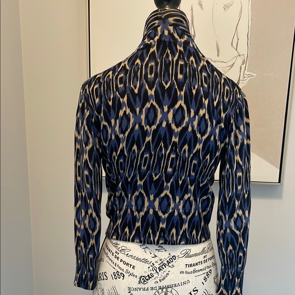 Jessica Patterned Crop Top- Size Extra Small - Picture 3 of 11